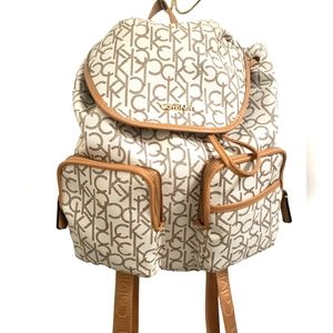 Calvin Klein Backpack Monogram CK Beige/ Tan